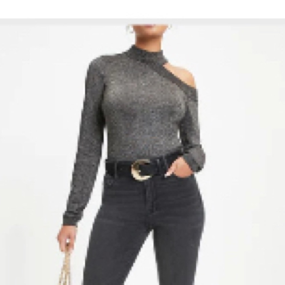 Vici Shimmery Cut Out Bodysuit